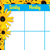 Black-Eyed Susans Discovery Wipe-Off Calendar and Cling Kit