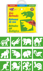 Zoo Animals Stencils