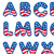 Americana 4 inch Casual Ready Letters