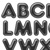 Black 4 inch 3-D Ready Letters
