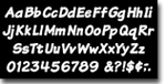 White 4 Inch Italic Ready Letters