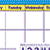 Reusable Calendar Kit with cling numerals Wipe-Off Chart Kits