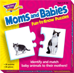 Moms and Babies Fun-to-Know Puzzles