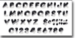 Metallic Silver 4 Inch Casual Ready Letters