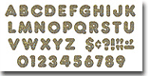 Silver Sparkle 2 Inch Casual Ready Letters