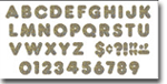 Silver Sparkle 3 Inch Casual Ready Letters