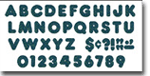 Green Sparkle 3 Inch Casual Ready Letters