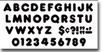 Black 5 Inch Casual Ready Letters