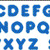 Blue 5 Inch Casual Ready Letters