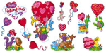 Valentine Friends Bulletin Board Set
