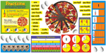 Fraction Action Bulletin Board Set