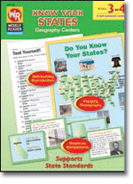 Know Your States Geography Centers (Grades 3-4)