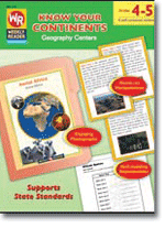 Know Your Continents Geography Centers (Grades 4-5)