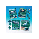 Farm Animal With Young And Habitat Puzzles Set of 4