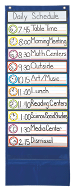 Deluxe Scheduling Pocket Chart