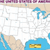 U.S. Map (blank) Jumbo Map Pad