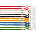Heavy Nylon Lanyard Assorted Colors - Pack of 12