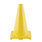 12 Inch High Visibility Flexible Vinyl Cone Yellow