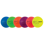 6 Inch Rhino Skin Low Bounce Neon Rainbow Dodgeball Set