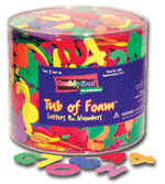 Tub of Foam - Letters and Numbers