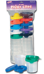 Spill Proof Paint Cups - Set of 10 cups