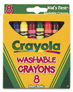 Crayola Kids First Crayons - 8 Count Lg. Wash.