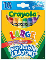 Crayola Kids First Large Washable Crayons - 16 Pack