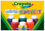 Crayola Assorted Color Washable Paint - 6 Pack