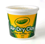 Crayola Air-Dry Clay Resealable Bucket - White