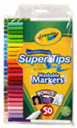 Crayola Washable Super Tips with Silly Scents - 50 Pack
