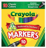 Crayola Classic Broad Line Markers - 10 Pack