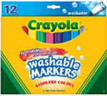 Crayola Broad Line Washable Markers - 12 Pack