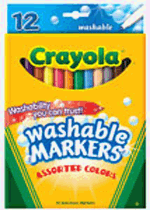 Crayola Fine Line Washable Markers - 12 Pack