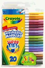 Crayola Washable Super Tips with Silly Scents - 20 Pack