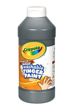 Crayola Washable Fingerpaint - 16 Oz - Black