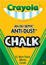 Crayola White Low Dust Chalk