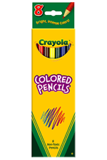 Crayola Colored Pencils 8 Pack Assorted Colors