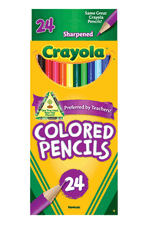 Crayola Colored Pencils 24 Pack Assorted Colors