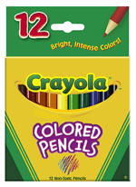 Crayola Colored Pencils 12 Pack Assorted Colors - Half Length