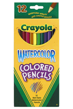 Crayola Watercolor Pencils 12 Pack Assorted Colors Full Length