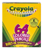 Crayola Colored Pencils 64 Pack Assorted Colors