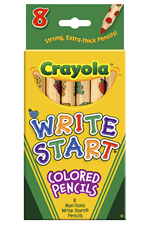 Crayola Write Start 8 Pack Colored Pencils Assorted Colors