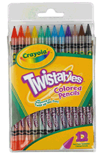 Crayola Twistables Colored Pencils - 12 Pack
