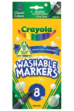 Crayola Washable Drawing Markers - 8 Colors
