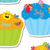 Cupcakes Jumbo Designer Cut-Outs