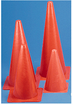 Plastic Safety Cone - Single - 15 inch