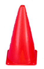 Plastic Safety Cone - Single - 9 inch