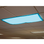 Tranquil Blue Classroom Light Filters, Set of 4