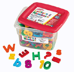 AlphaMagnets and MathMagnets Super Set-Multicolored