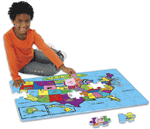 USA Foam Map Puzzle